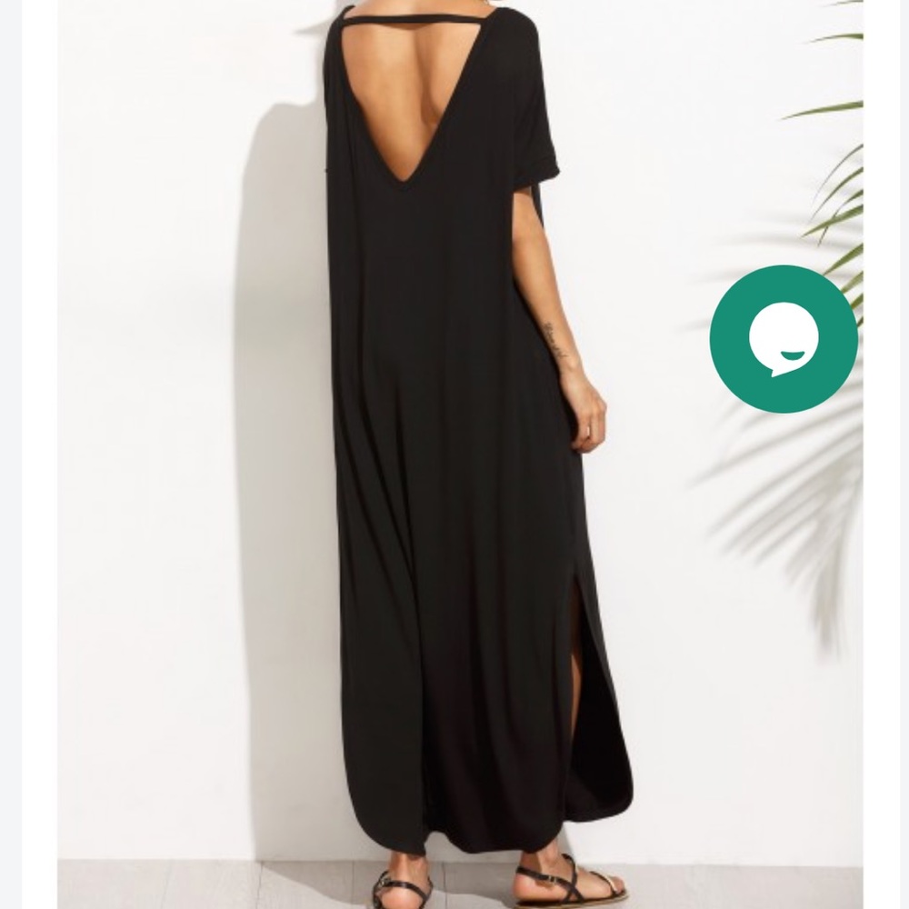 InGear Size L Black V dress long